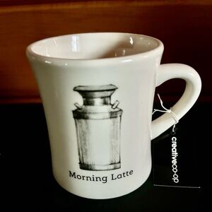 Ceramic " Morning Latte " Coffee Mug